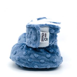 Couverture bébé hiver bouton bleu – Chouquette et Compagnie