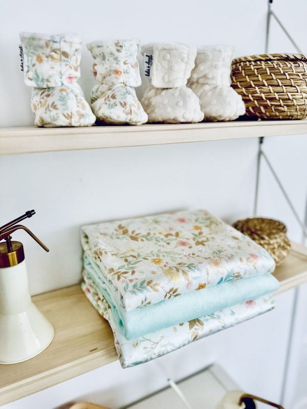 Velcro slippers - Vintage flower - Image 3