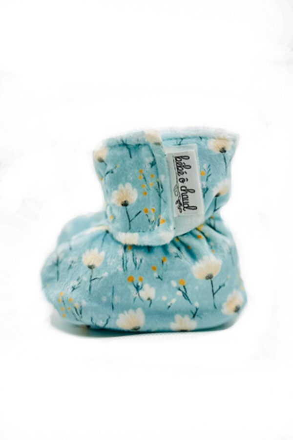 Pantoufles à velcro - Floral bleuté 24h
