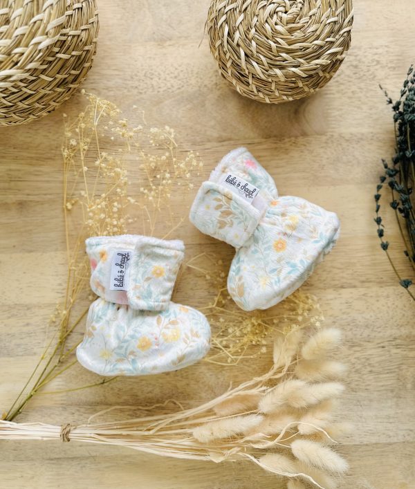 Velcro slippers - Vintage flower - Image 2