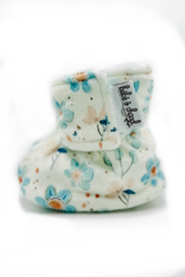 Pantoufles à velcro - Fleur de campagne