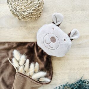 Toutou-doudou ours brun