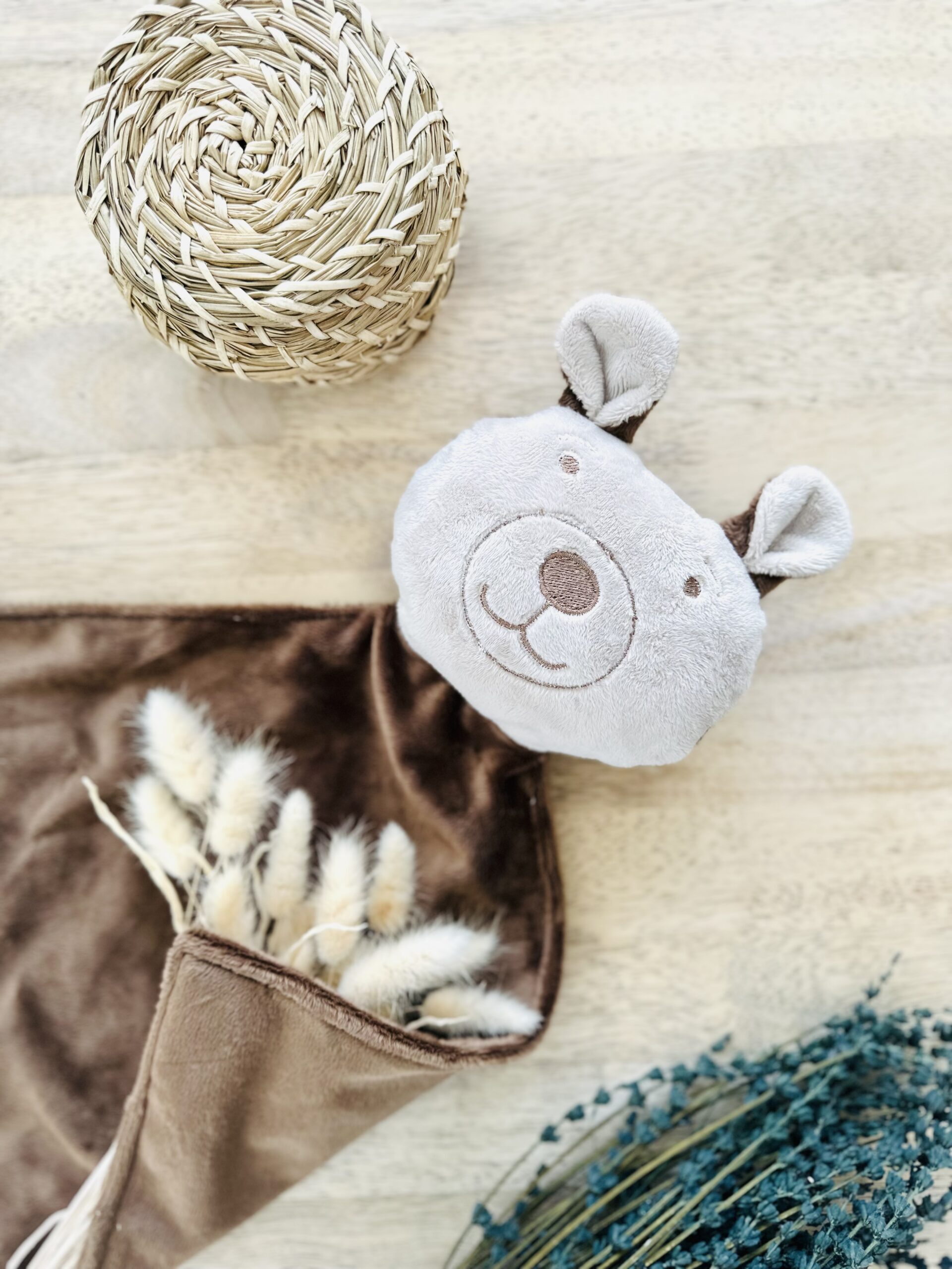 Toutou-doudou ours brun