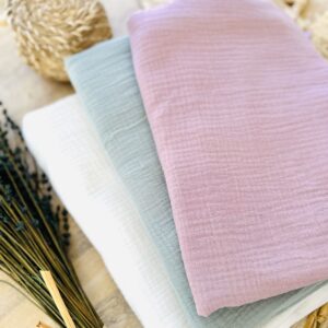 Alternative view of Mousseline de coton biologique - Crème