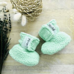 Alternative view of Pantoufles à velcro - Sherpa vert