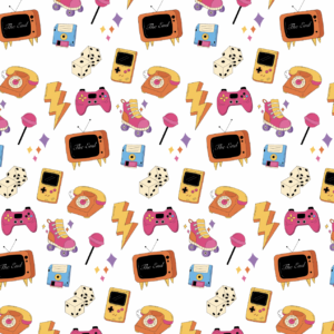 Pantoufles à velcro - Retro